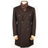 Brown Herringbone Loro Piana 100% Virgin Wool Tailored Overcoat OVERCOATS Robert Old