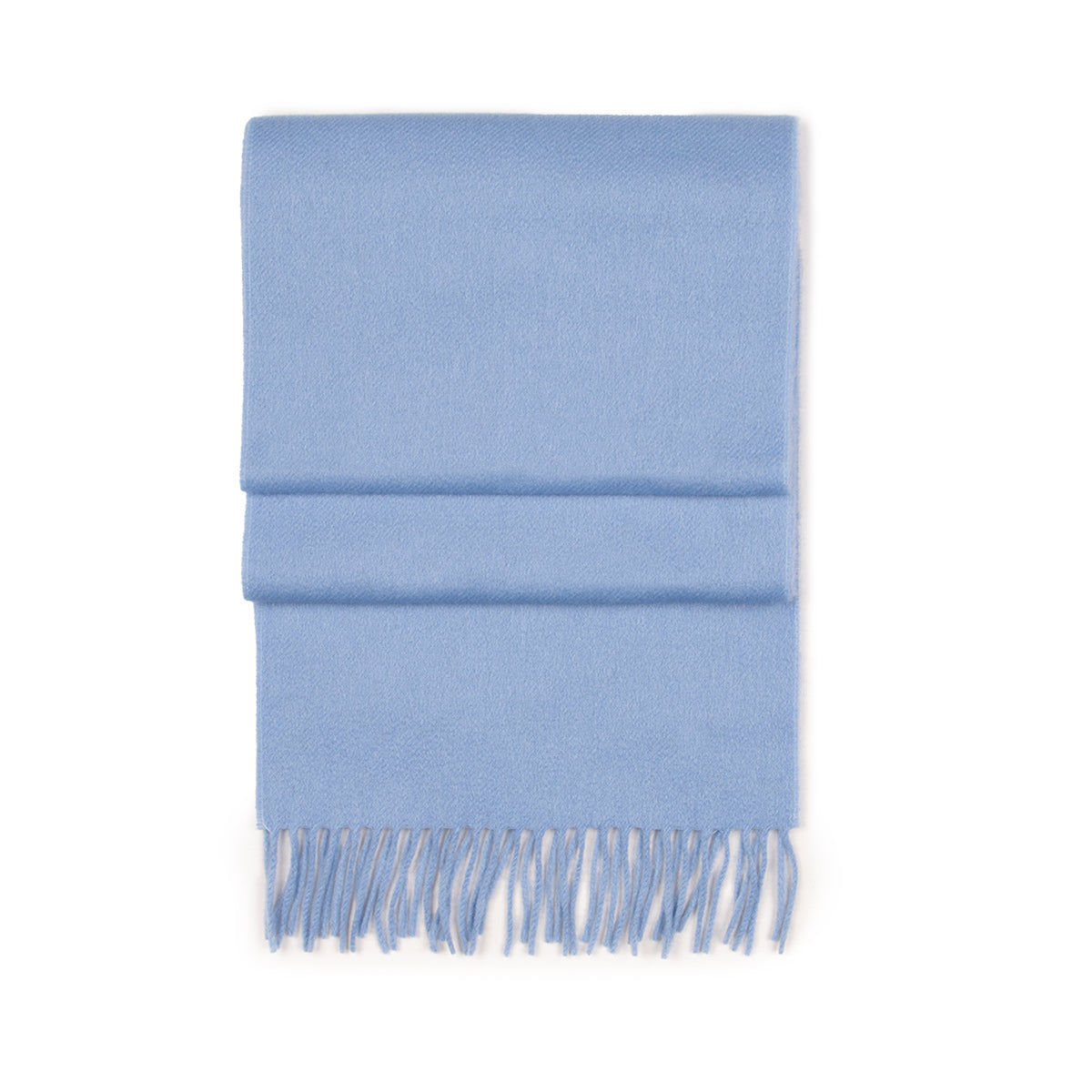 Robert Old - Wedgewood Blue Classic Cashmere Scarf SCARVES Robert Old