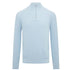 Belstaff - Sky Blue 'Guide' Quarter Zip Sweater KNITWEAR Belstaff