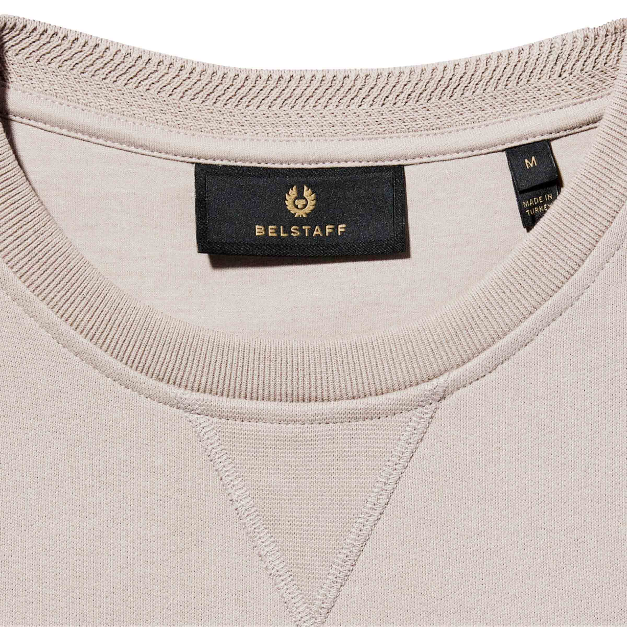 Belstaff - Stone Beige Cotton Fleece Sweatshirt SWEATS Belstaff