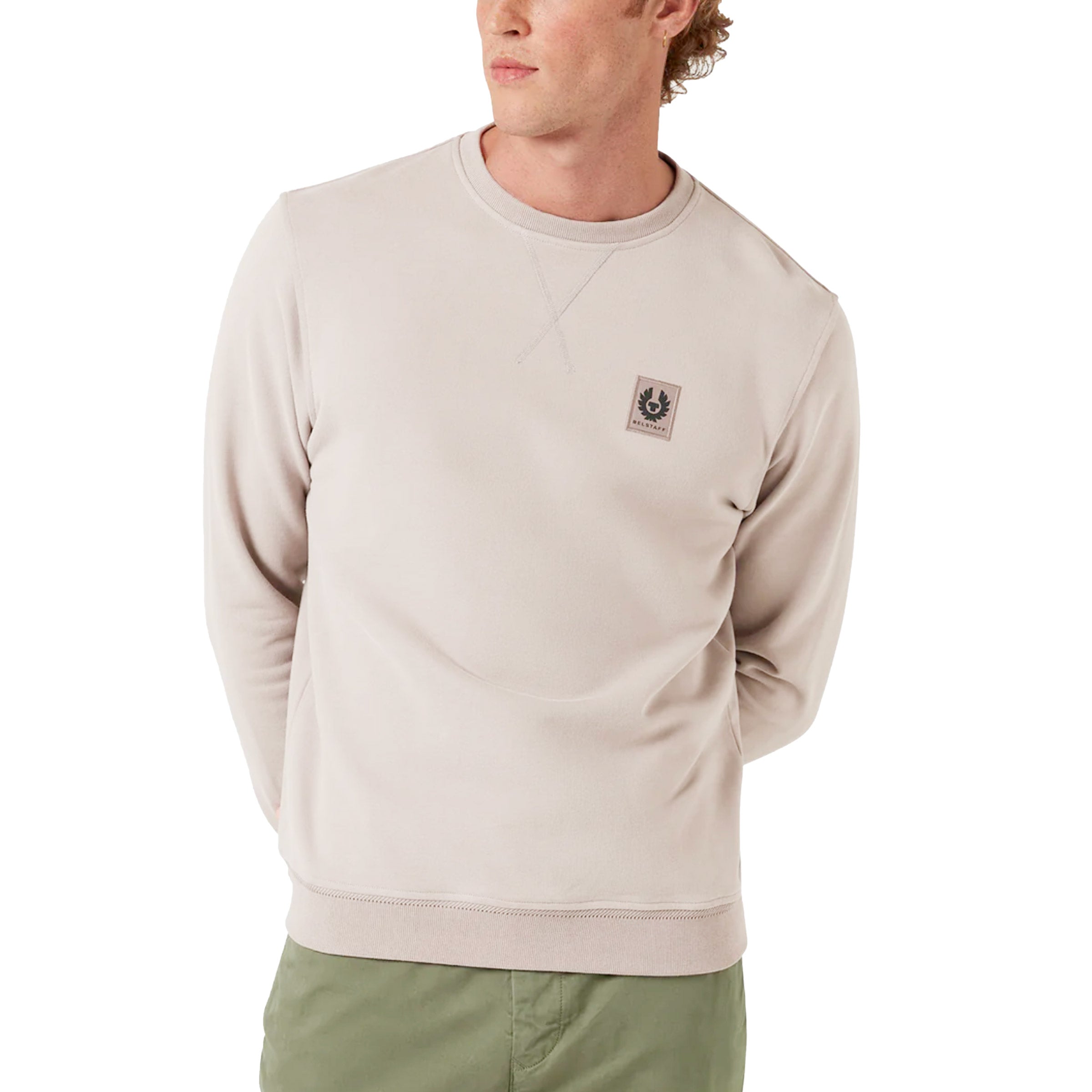 Belstaff - Stone Beige Cotton Fleece Sweatshirt SWEATS Belstaff