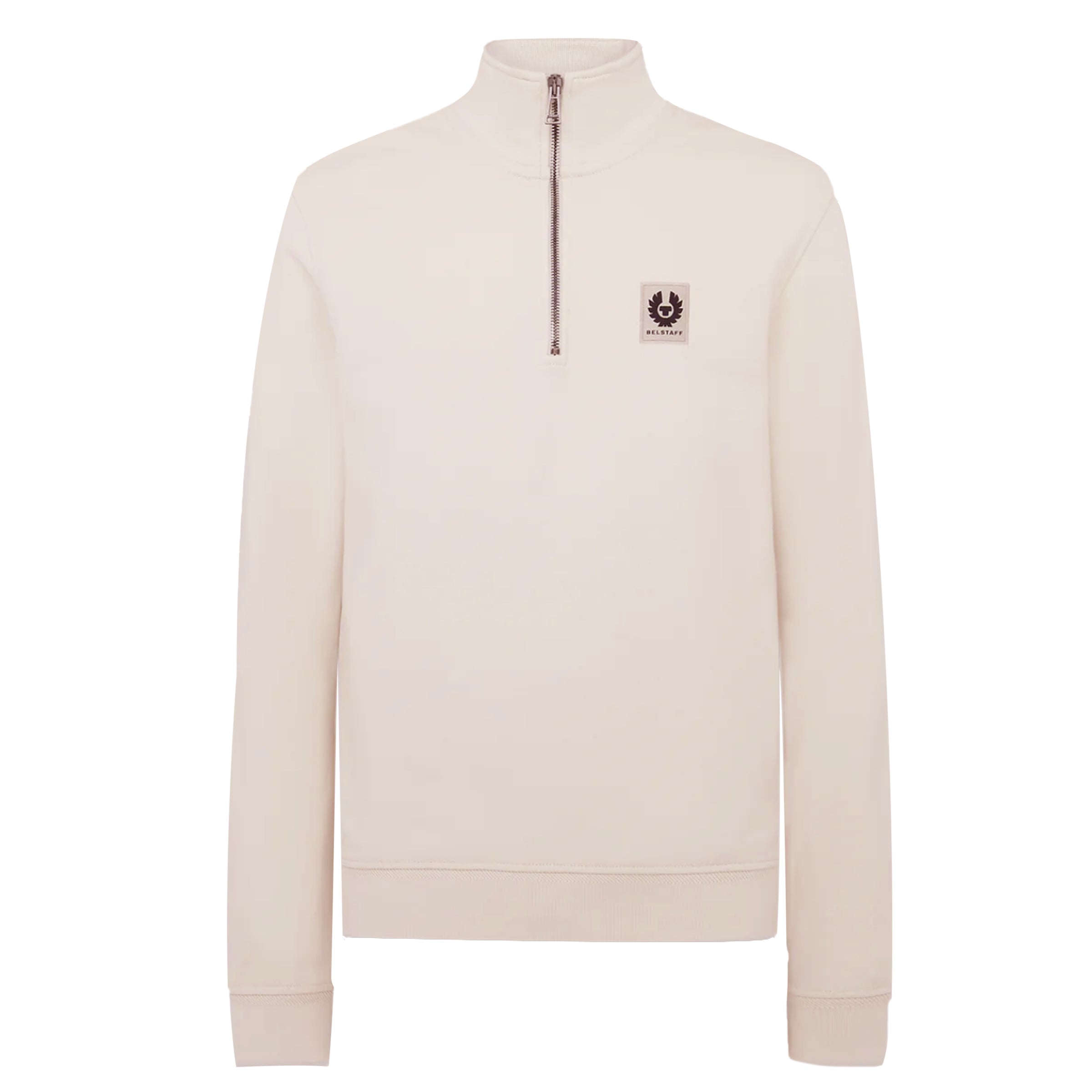 Belstaff - Stone Beige Quarter Zip Sweatshirt SWEATS Belstaff