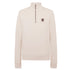 Belstaff - Stone Beige Quarter Zip Sweatshirt SWEATS Belstaff