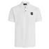 Belstaff - White Piqué Cotton Polo Shirt S/S POLOS Belstaff