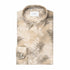 Eton - Beige Leaf Motif Contemporary Fit Linen Shirt L/S SHIRTS Eton