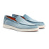 Santoni - Light Blue Suede Slip-On Loafers SHOES Santoni