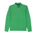 Green Piqué Cotton Long Sleeve Polo Shirt RUGBY/LS POLOS Robert Old