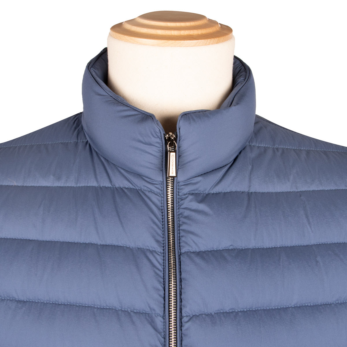 Moorer - Moorer Indigo Blue 'Calaf' Down Filled Gilet BLOUSONS MooRER