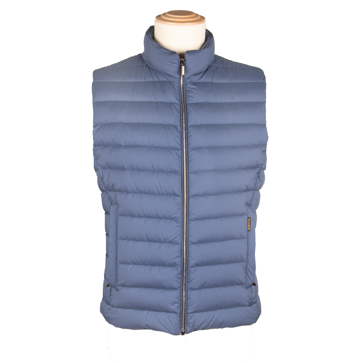 Moorer - Moorer Indigo Blue 'Calaf' Down Filled Gilet BLOUSONS MooRER