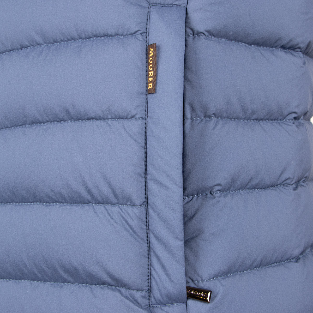 Moorer - Moorer Indigo Blue 'Calaf' Down Filled Gilet BLOUSONS MooRER