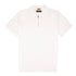 Moorer - White 'Jericho' Zip Neck Polo S/S POLOS MooRER
