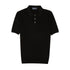 Robert Old - Black 100% Cotton Knit Short Sleeve Polo Shirt S/S POLOS Robert Old