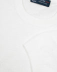 Robert Old - White Knitted Boucle Cotton-Blend Crew Neck T-Shirt TEE SHIRTS Robert Old