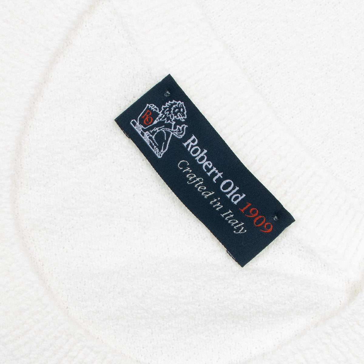 Robert Old - White Knitted Boucle Cotton-Blend Crew Neck T-Shirt TEE SHIRTS Robert Old