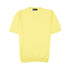 Yellow Knitted Cotton-Blend Crew Neck T-Shirt TEE SHIRTS Robert Old