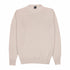 Fedeli - Beige Marl Crew Neck Cotton Sweater KNITWEAR FEDELI