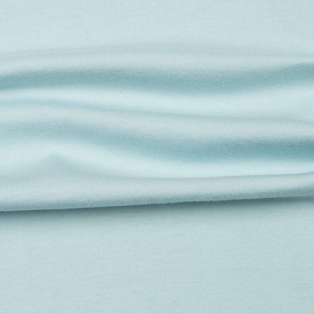 Fedeli - Aqua Blue Organic Cotton Jersey Polo Shirt S/S POLOS Fedeli
