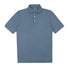 Fedeli - Denim Blue Organic Cotton Jersey Polo Shirt S/S POLOS FEDELI