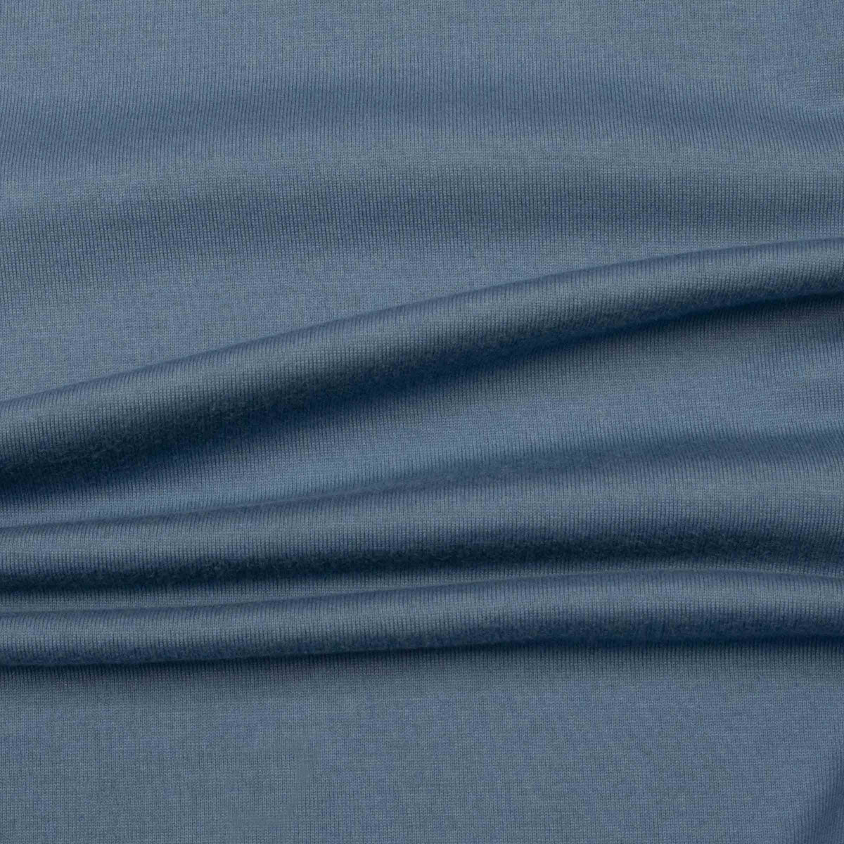 Fedeli - Denim Blue Organic Cotton Jersey Polo Shirt S/S POLOS Fedeli