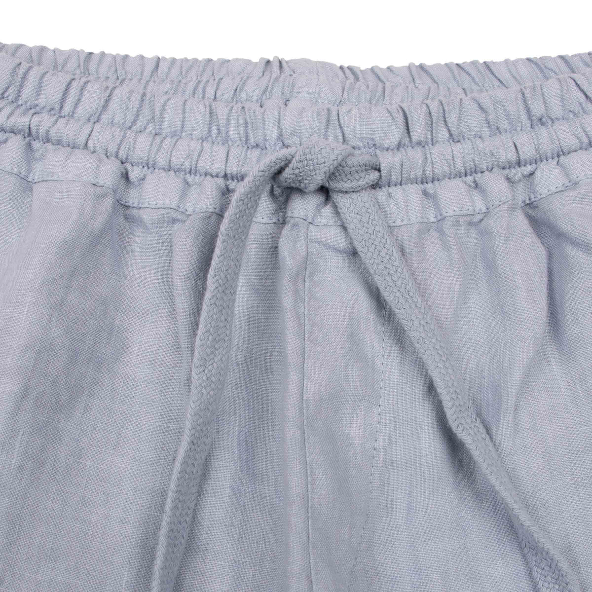 Fedeli - Powder Blue 'Vico' Drawstring Linen Shorts SHORTS Fedeli