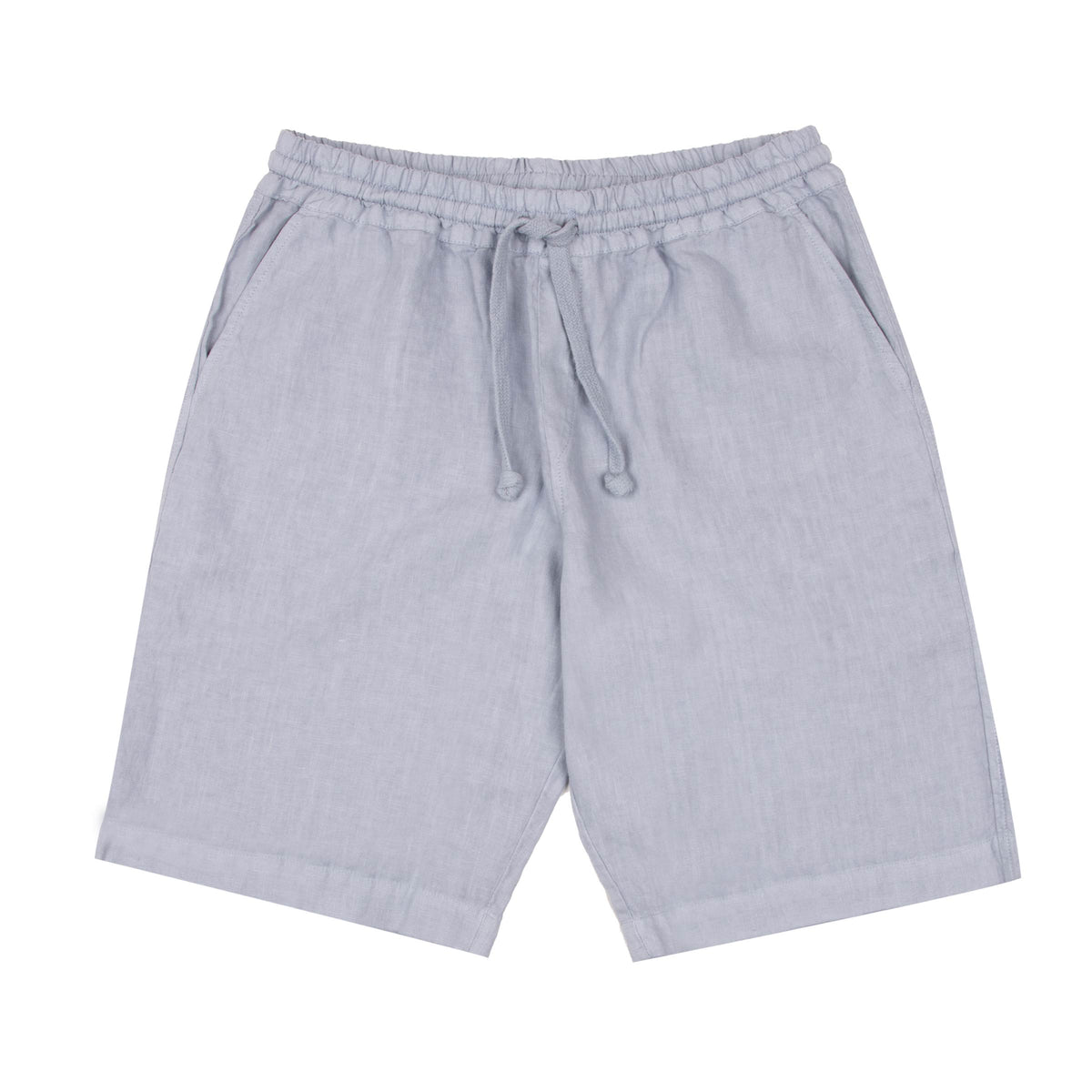 Fedeli - Powder Blue 'Vico' Drawstring Linen Shorts SHORTS Fedeli