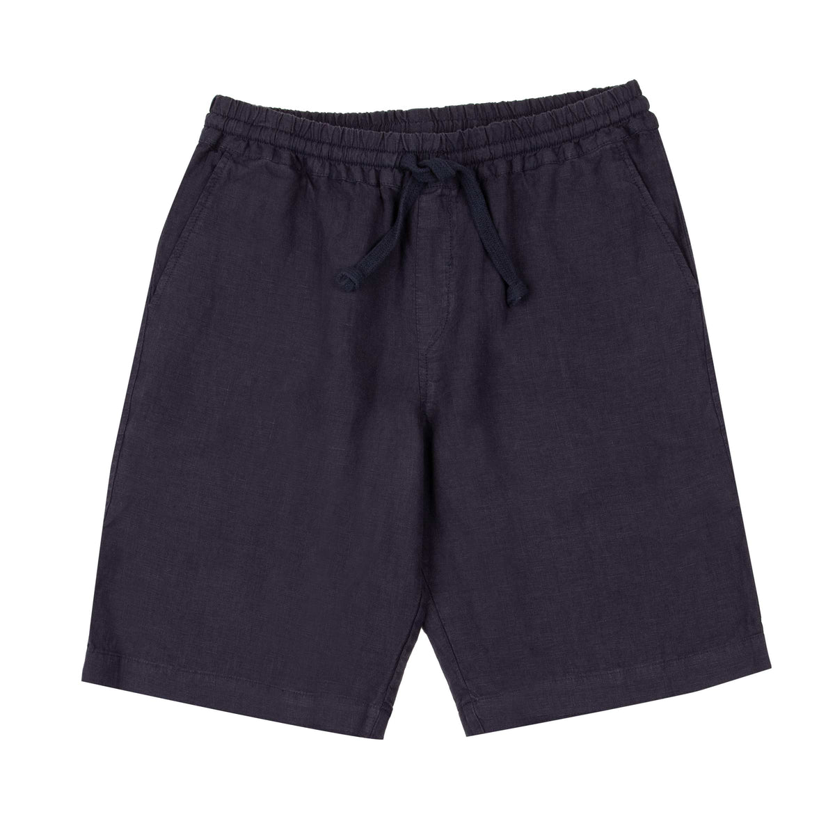 Fedeli - Navy 'Vico' Drawstring Linen Shorts SHORTS Fedeli
