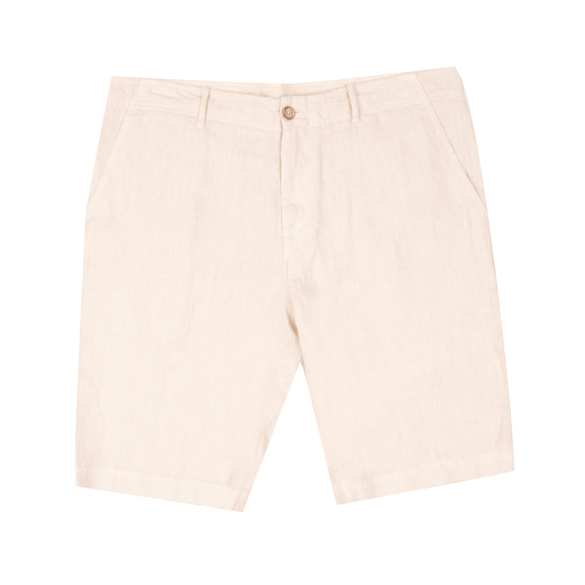 Fedeli - Beige Linen Tailored Bermuda Shorts SHORTS Fedeli