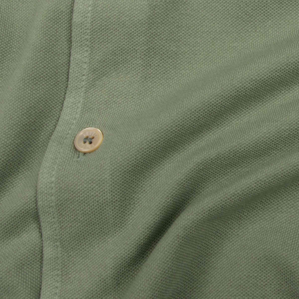 Fedeli - Green Cotton Piqué Organic Cotton Long Sleeve Polo Shirt L/S SHIRTS Fedeli