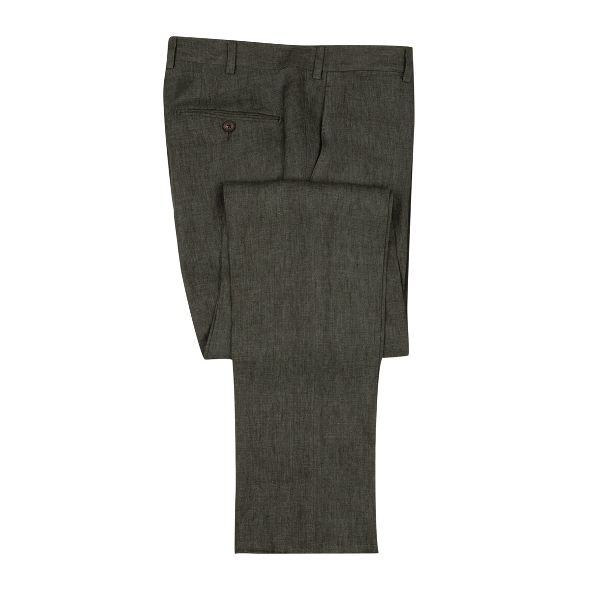 Dark Green Pure Linen Unlined Suit SUITS Robert Old