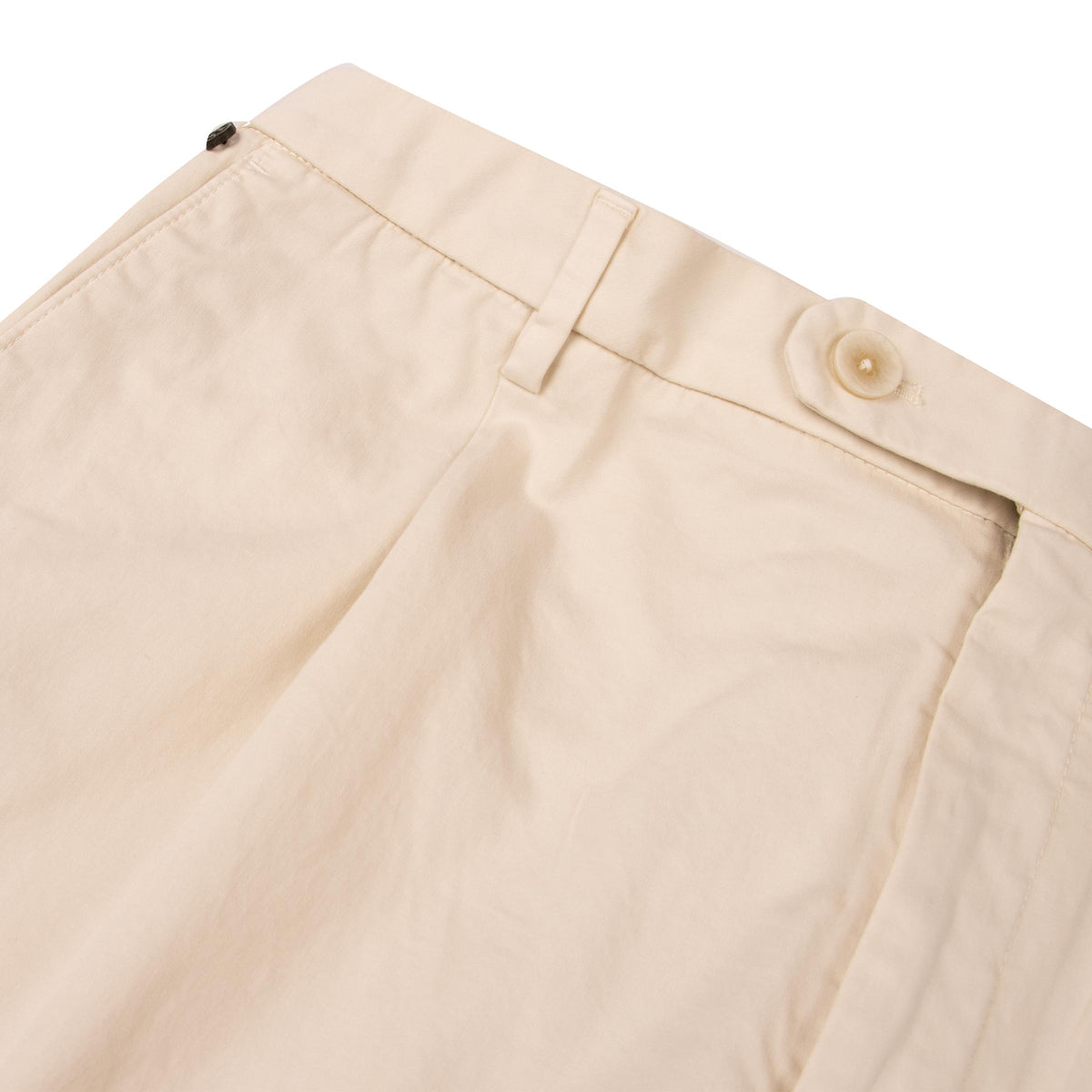 Cream Cotton Stretch Chino Shorts SHORTS Robert Old