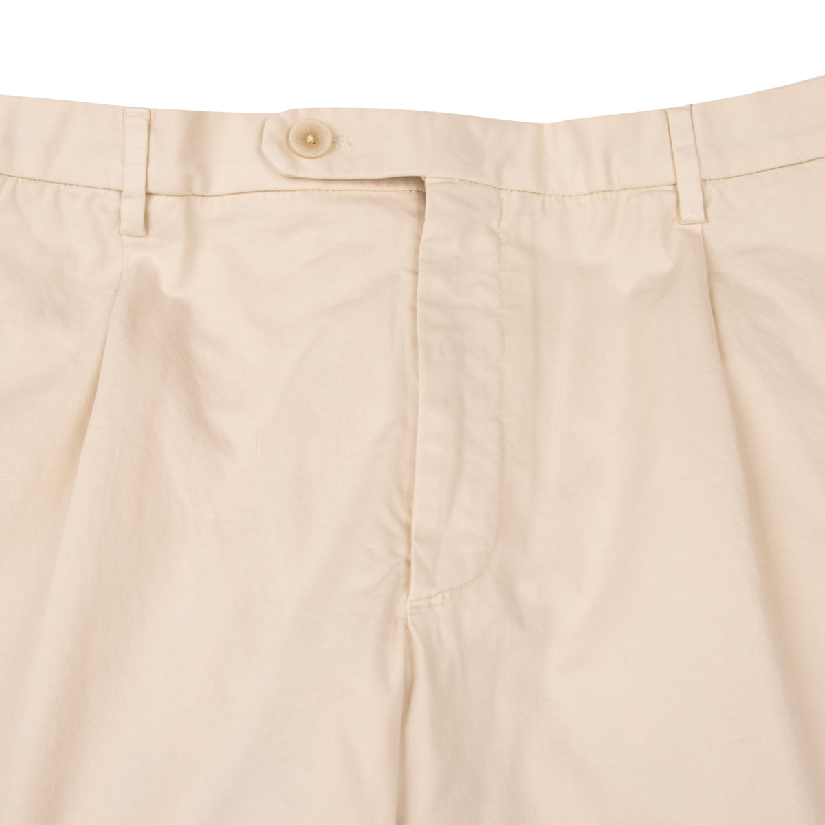 Cream Cotton Stretch Chino Shorts SHORTS Robert Old