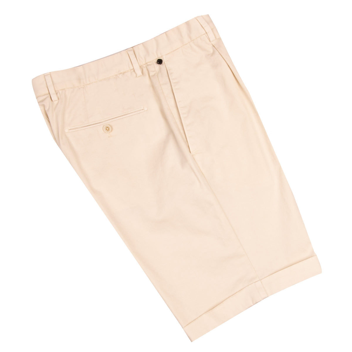 Cream Cotton Stretch Chino Shorts SHORTS Robert Old