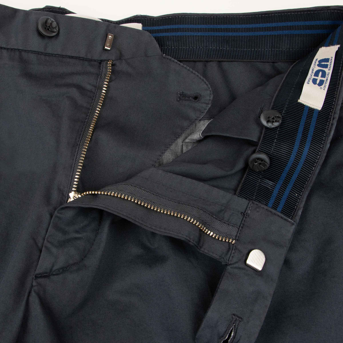 Dark Navy Cotton Stretch Chino Shorts SHORTS Robert Old