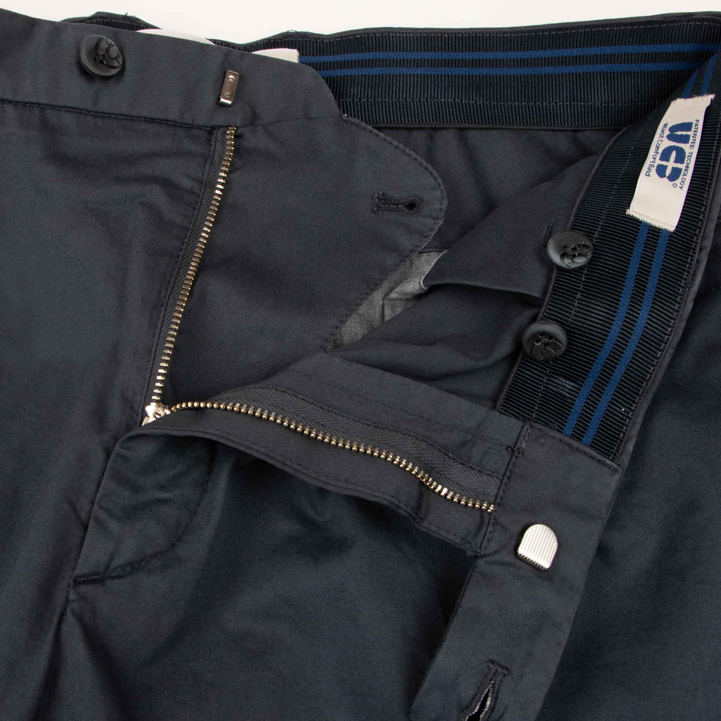 Dark Navy Cotton Stretch Chino Shorts SHORTS Robert Old