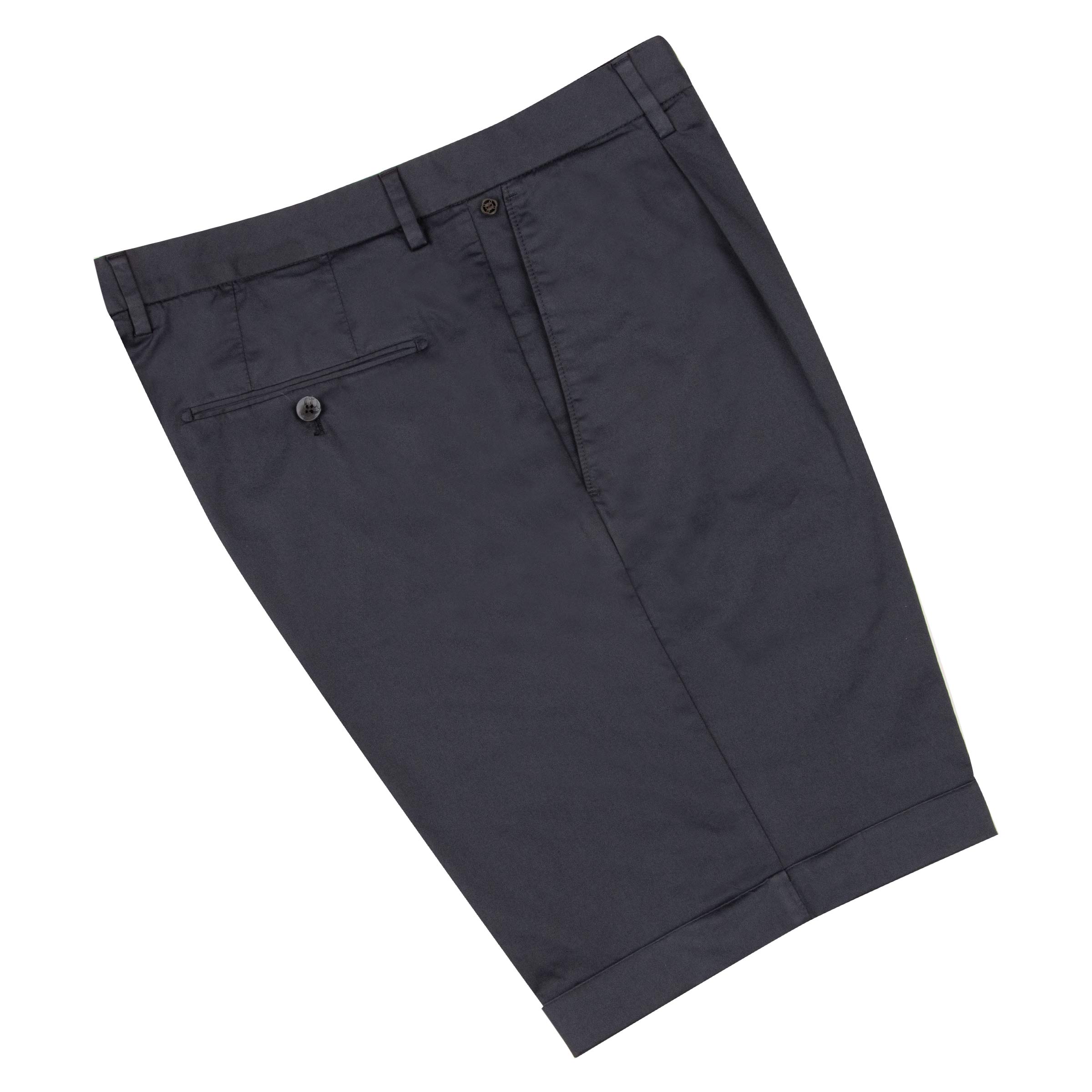 Dark Navy Cotton Stretch Chino Shorts SHORTS Robert Old