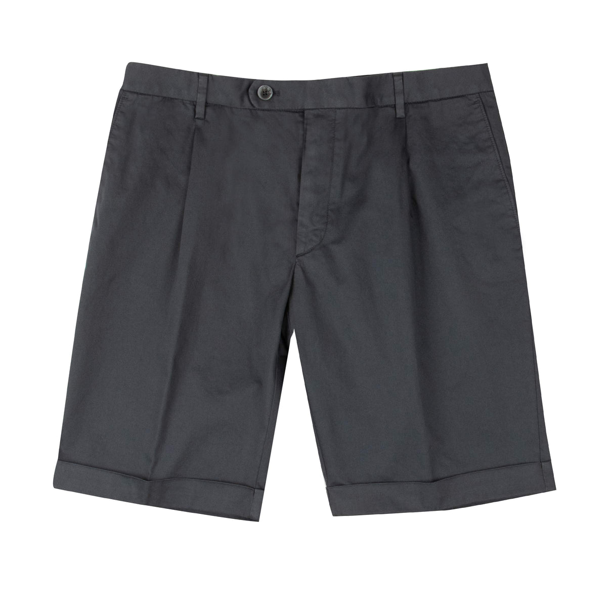 Dark Navy Cotton Stretch Chino Shorts SHORTS Robert Old