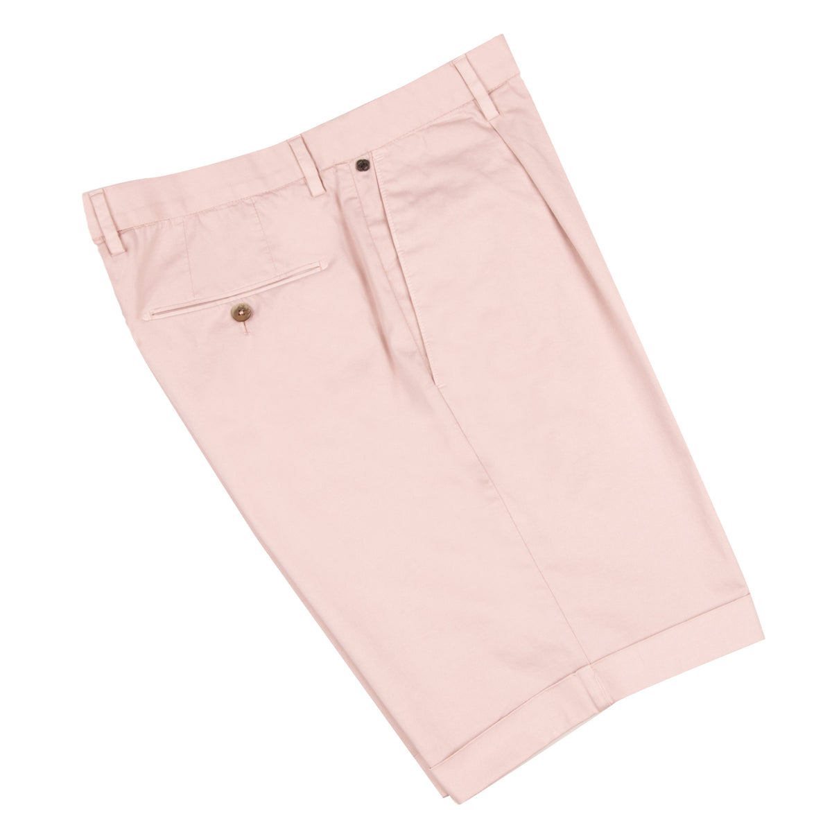 Light Pink Cotton Stretch Chino Shorts SHORTS Robert Old