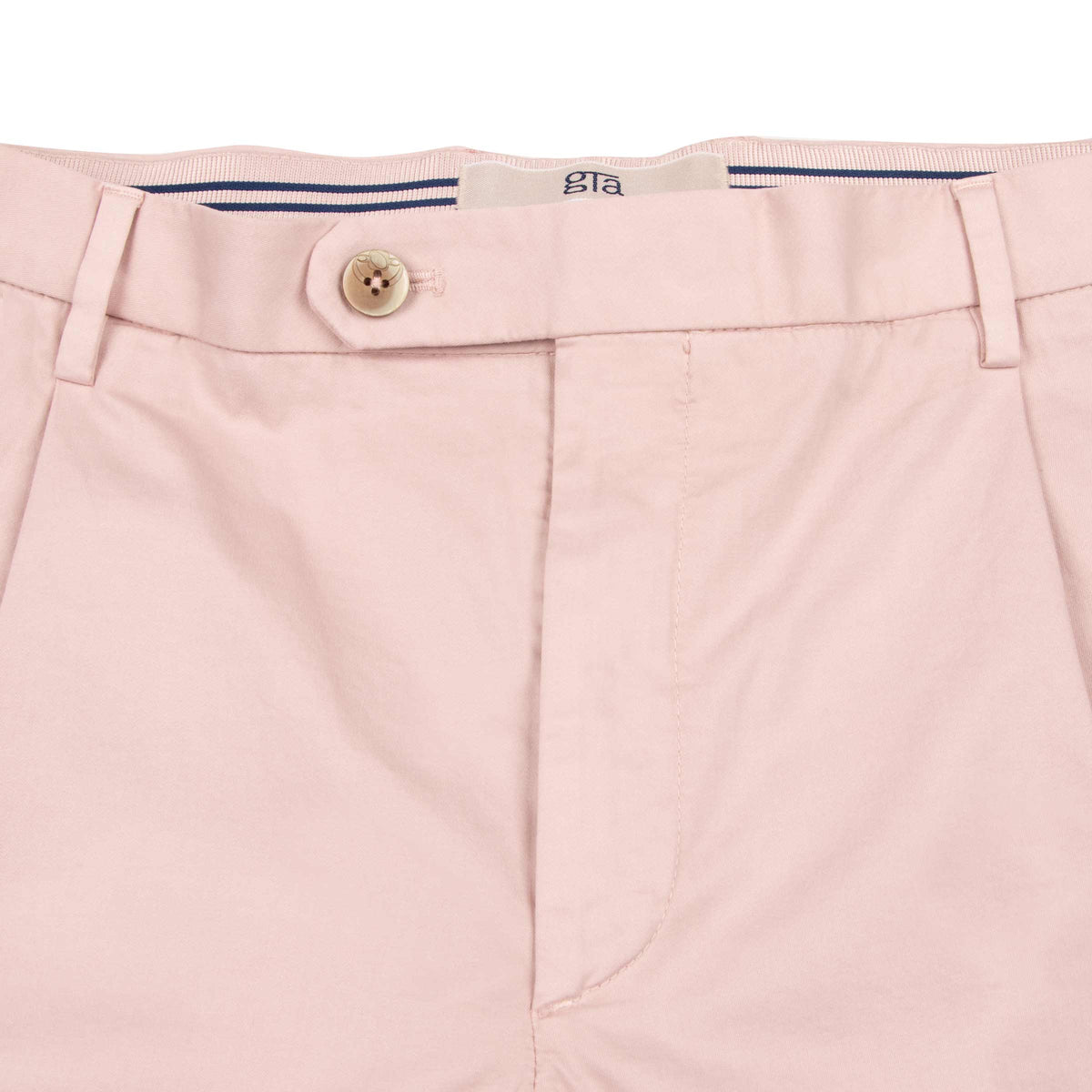 Light Pink Cotton Stretch Chino Shorts SHORTS Robert Old