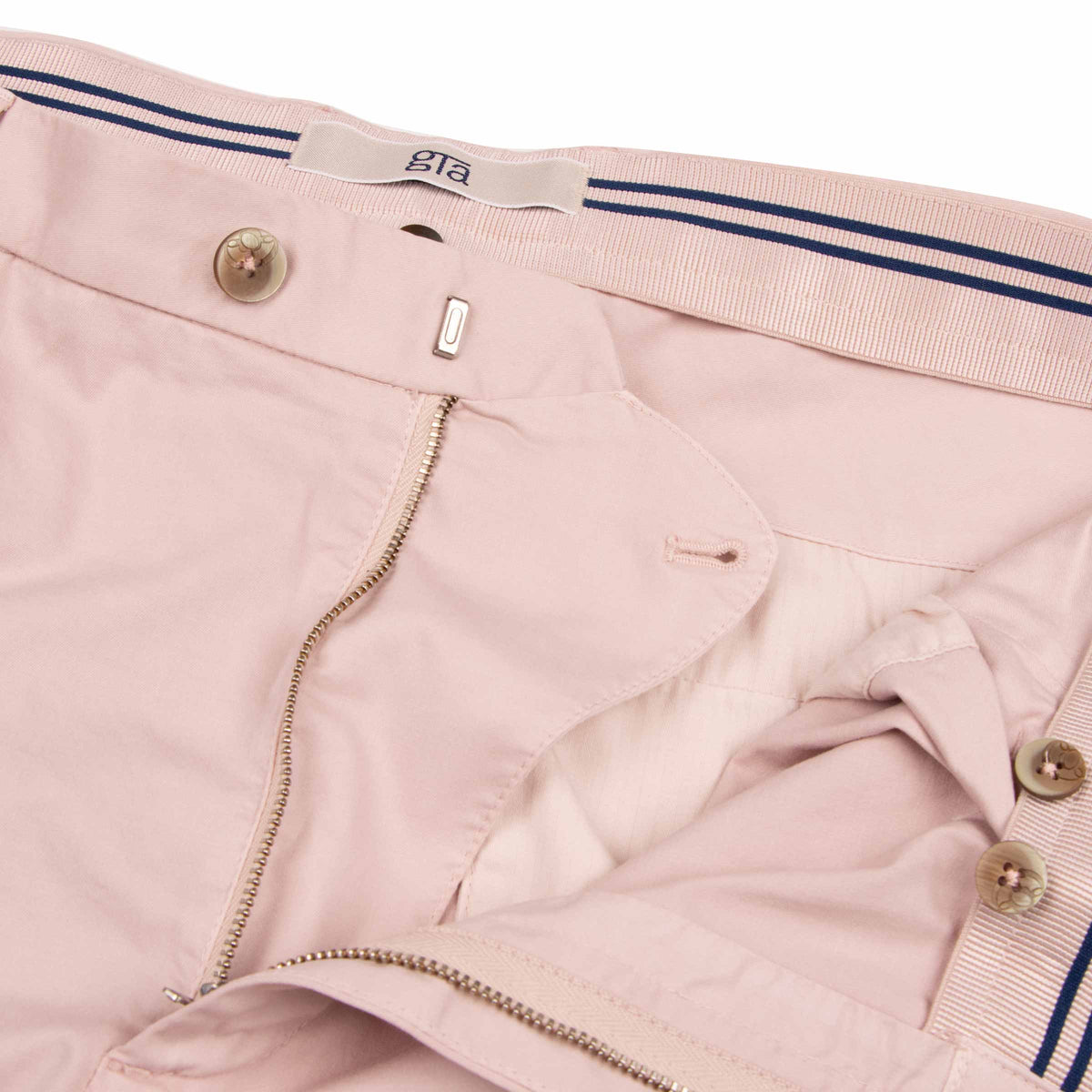 Light Pink Cotton Stretch Chino Shorts SHORTS Robert Old