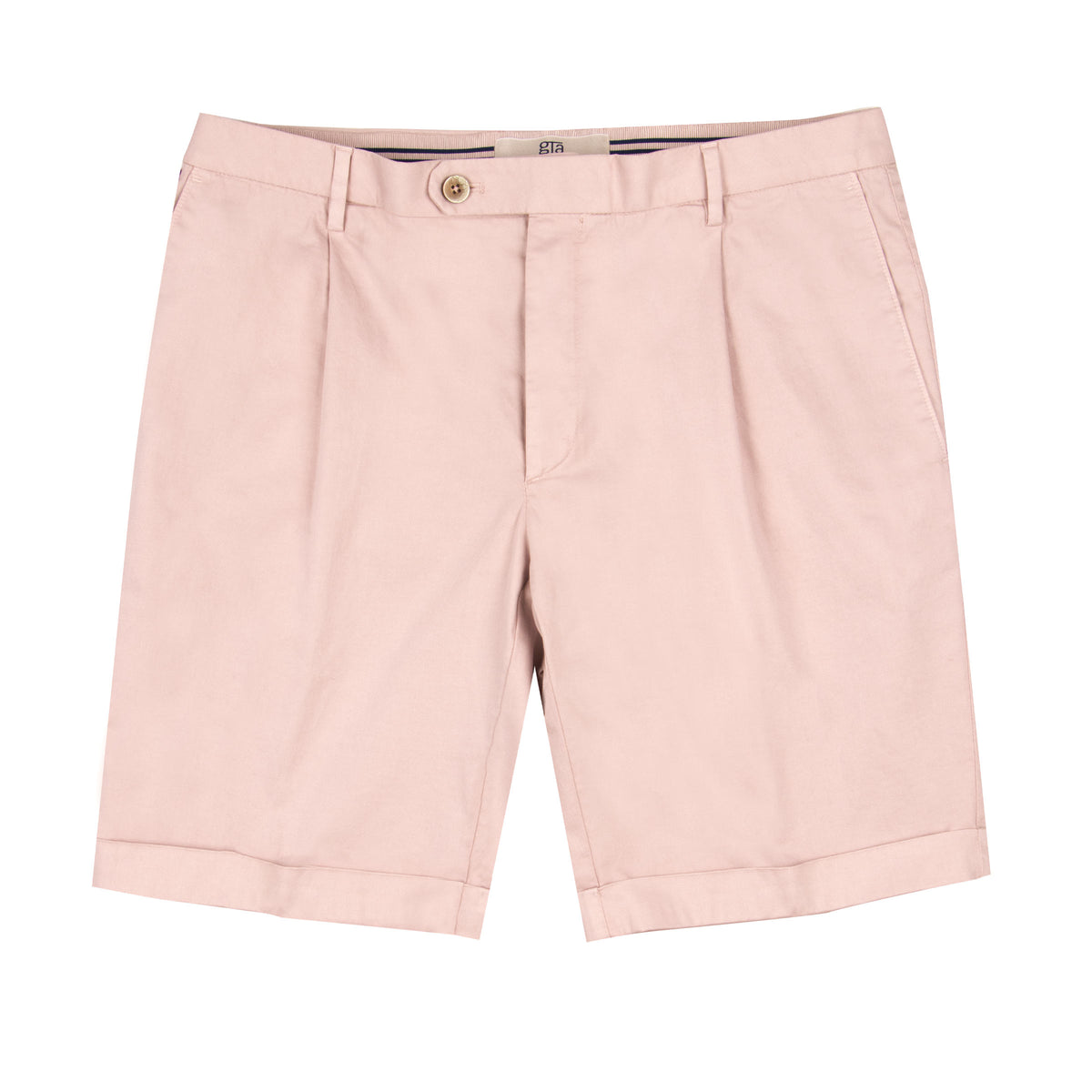 Light Pink Cotton Stretch Chino Shorts SHORTS Robert Old