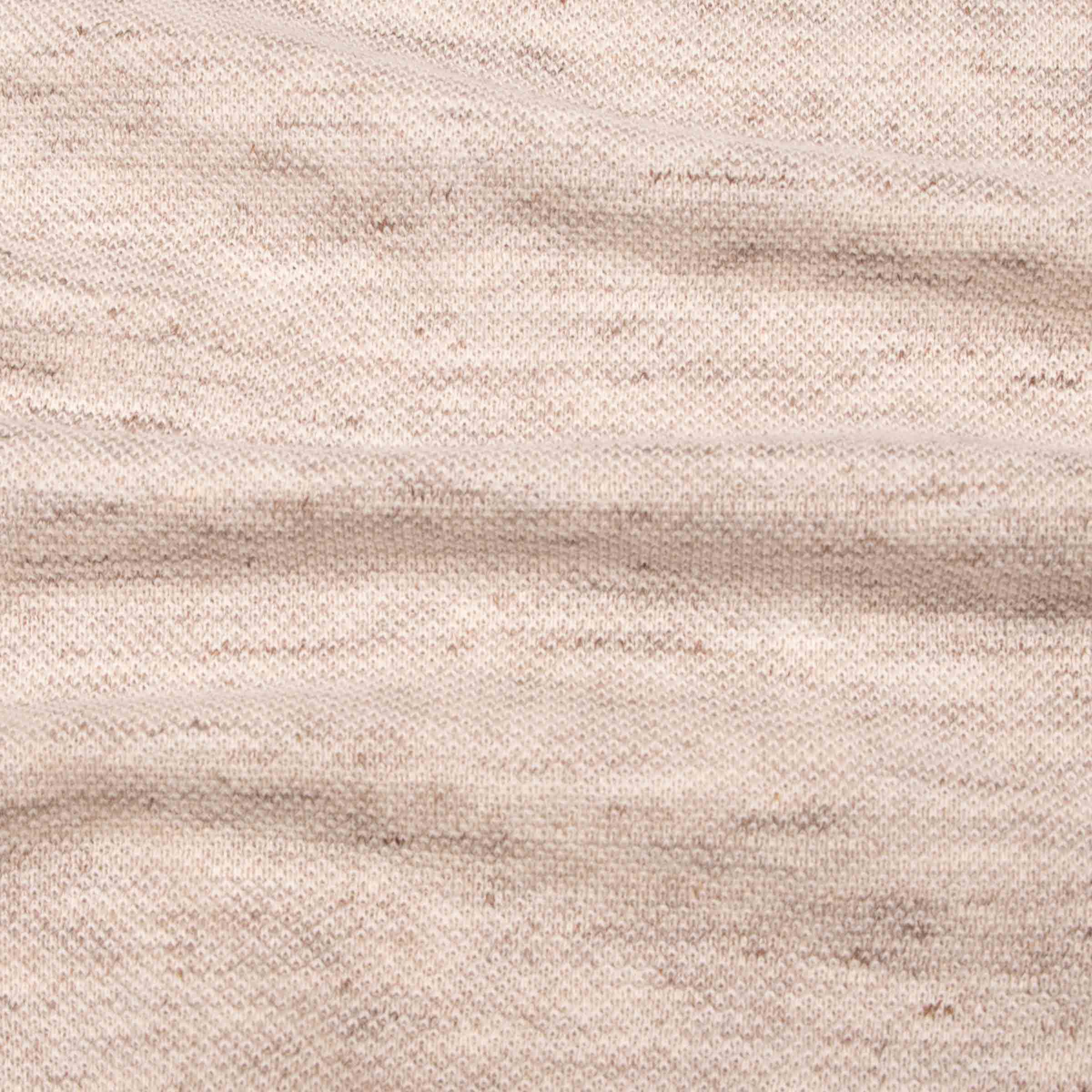 Fedeli - Oatmeal Beige Linen and Cotton Piqué Polo S/S POLOS FEDELI