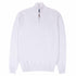 Fedeli - Light Blue Marl Zip Neck Cotton Sweater KNITWEAR FEDELI