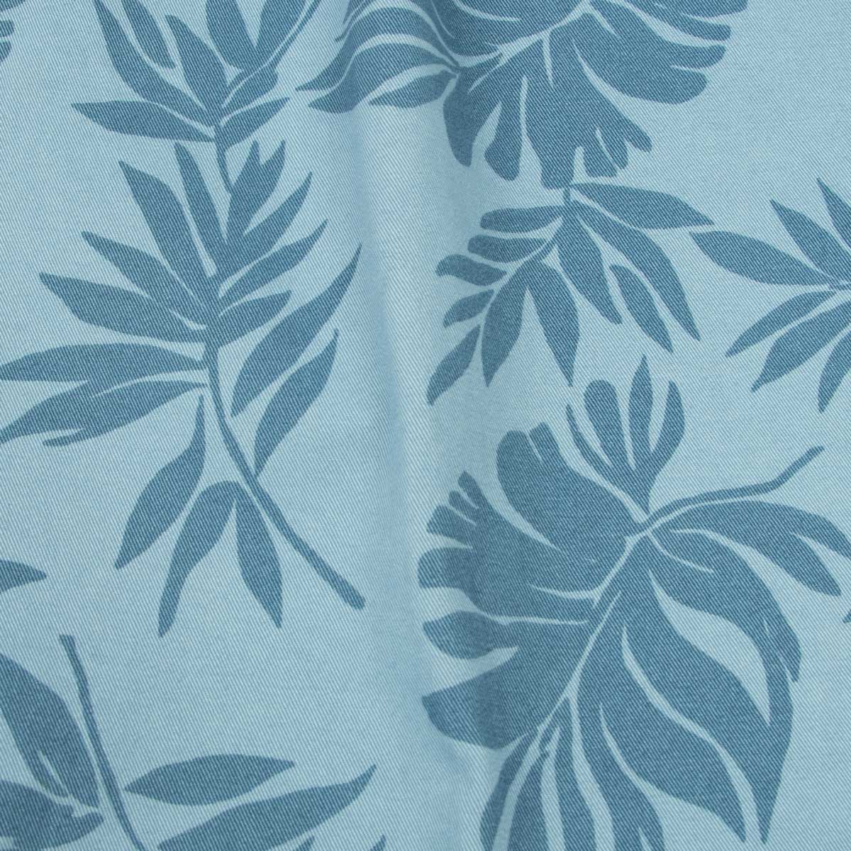 Blue Palm Print Cotton Stretch Chino Shorts SHORTS Robert Old