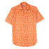 Robert Old - Orange Patterned Italian Linen Short Sleeve Shirt S/S SHIRTS Robert Old