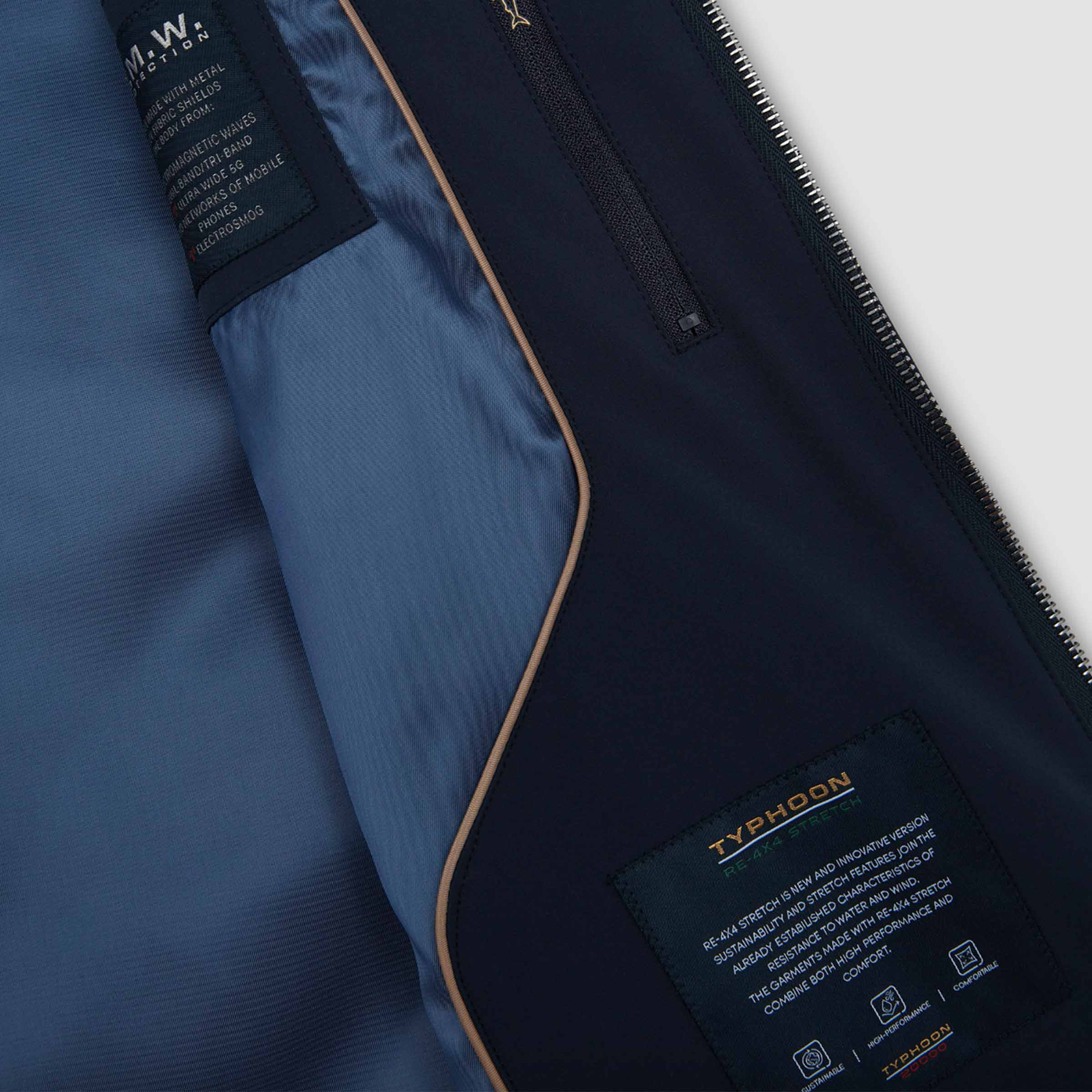 Paul &amp; Shark - Navy Typhoon® Re-4x4 Stretch Gillet BLOUSONS Paul &amp; Shark