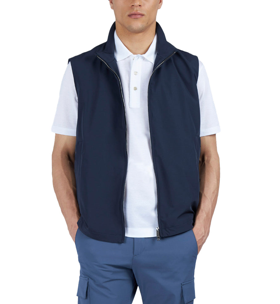 Paul &amp; Shark - Navy Typhoon® Re-4x4 Stretch Gillet BLOUSONS Paul &amp; Shark