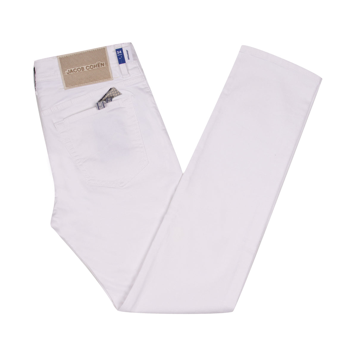 Jacob Cohen - Optical White 'Bard' Slim Fit Jeans JEANS Jacob Cohen