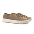 Santoni - Stone Beige Tumbled Leather Low-Top Sneaker SHOES Santoni