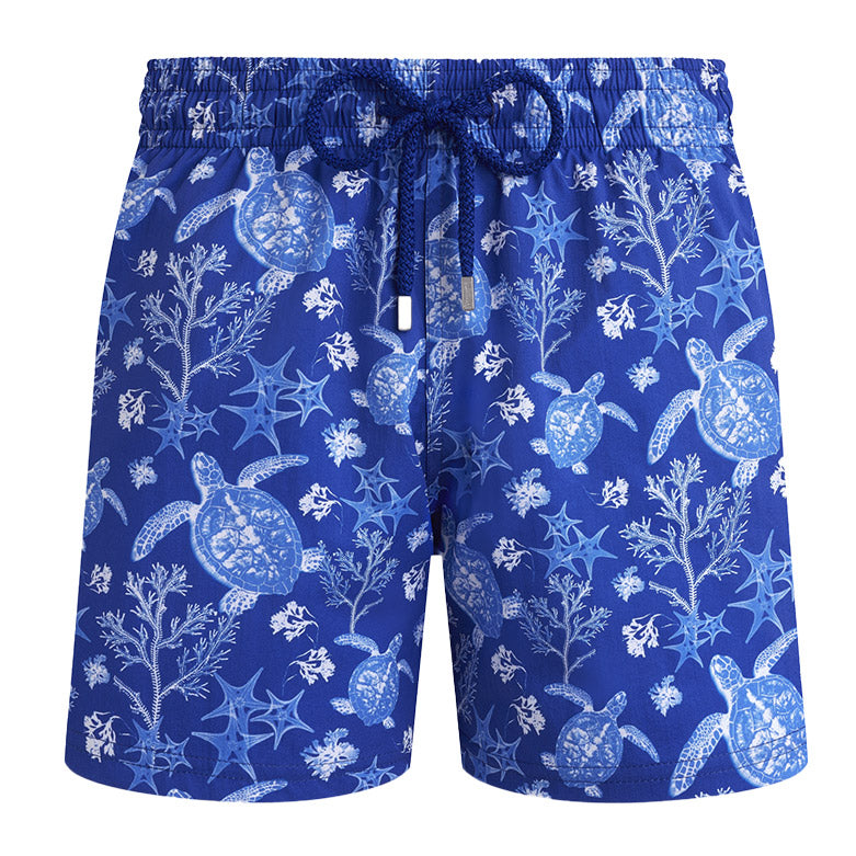 Vilebrequin - Blue 'Moorise' X-Ray Turtles Swim Shorts SWIMWEAR Vilebrequin
