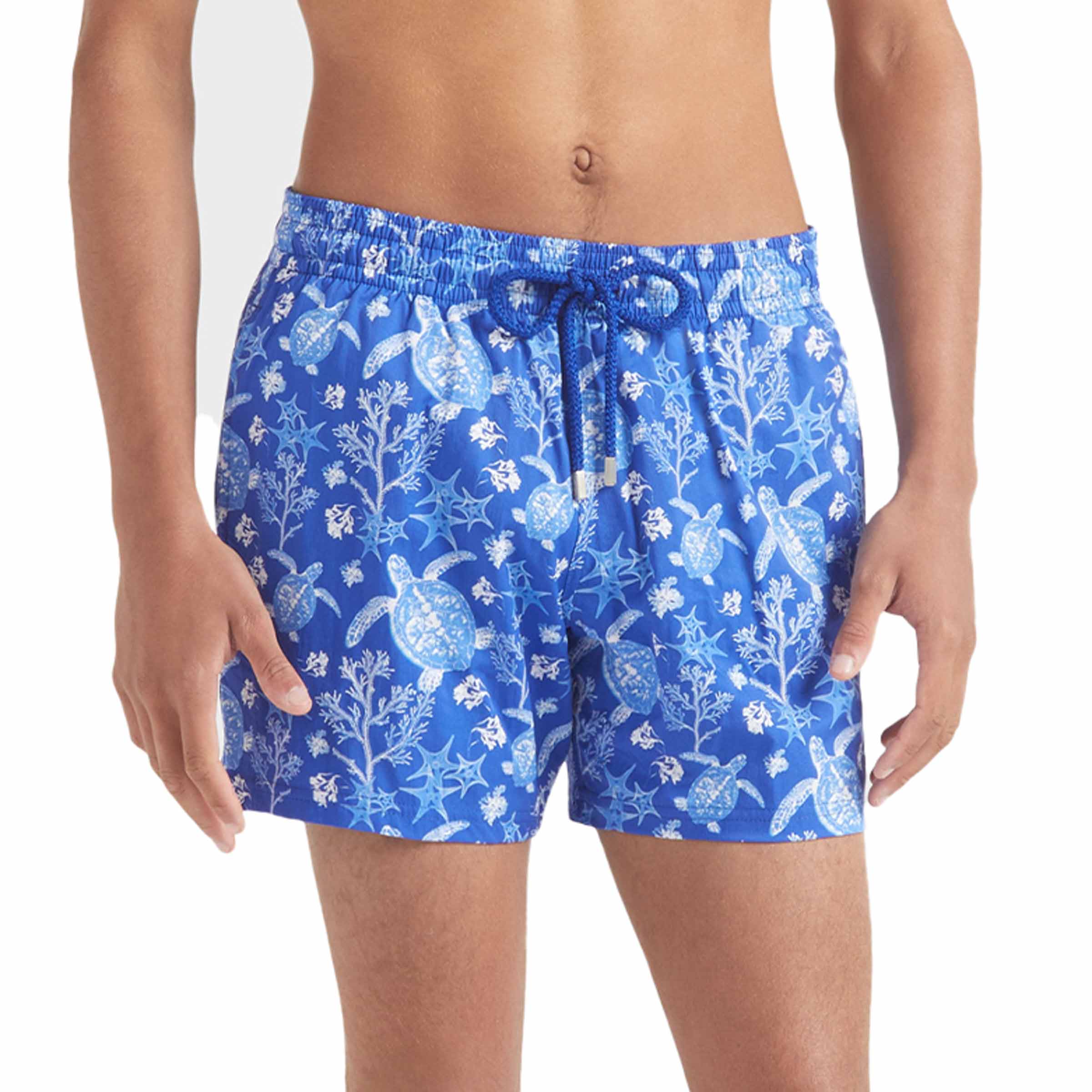Vilebrequin - Blue 'Moorise' X-Ray Turtles Swim Shorts SWIMWEAR Vilebrequin